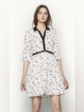 Maje Birds Peace Stud Mini Dress (also referred to as the Maje Ruela dress)